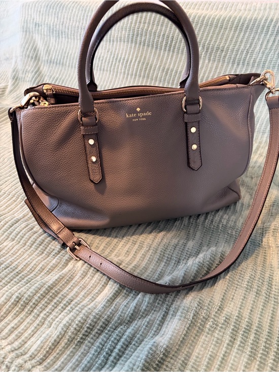 kate spade Handbags - kate spade Pebbled Leather Shoulder Bag in Taupe